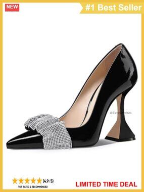 Vegan Leather Pointed Toe Slip On Kitten Heel Pumps Party Prom Dress Shoes